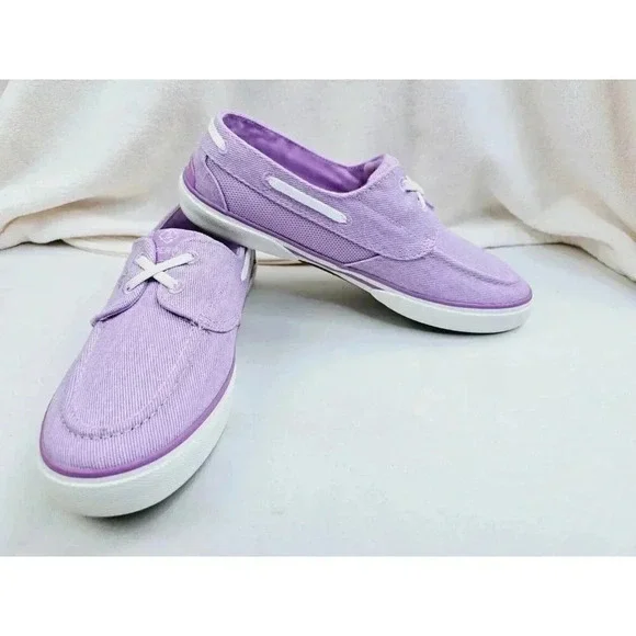 Sperry Top Sider Size 9W Women's Lavender Low Lace Fashion Boat Shoes STS55881 - Picture 5 of 13